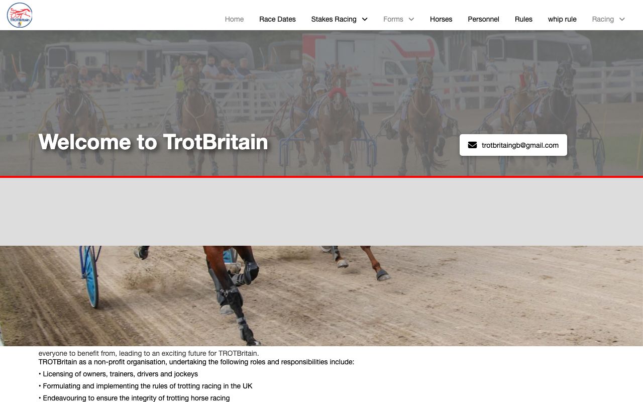 TrotBritain website screenshot